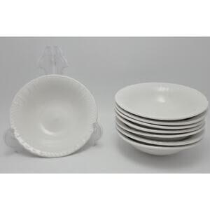 Farberware 5” Berry Bowls Set Of 8 Lattice White 4482